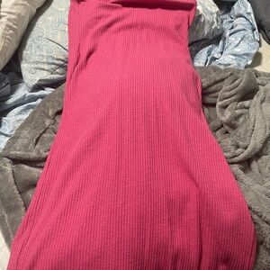 Old Navy Fuchsia Ribbed Dress